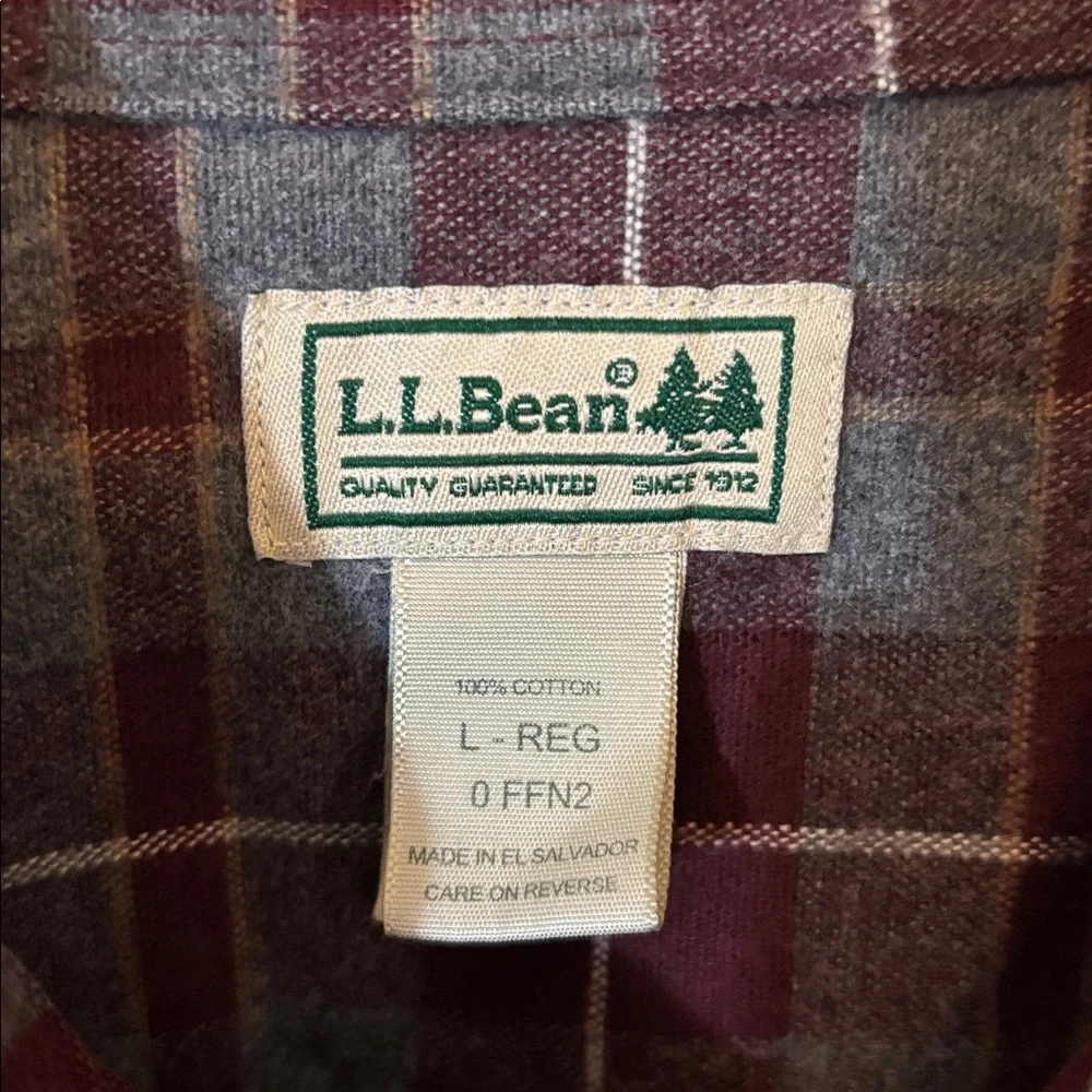 L.L. Bean Plaid Shirt heavy flannel - Picture 2 of 4